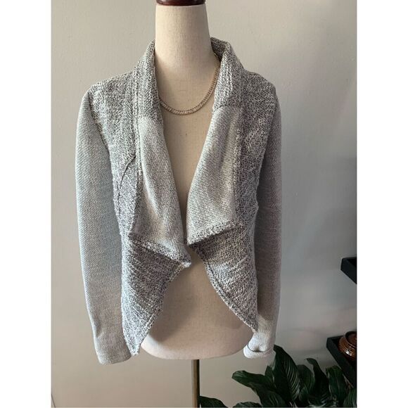 Express grey short cardigan sweater size xs blazer cotton - Picture 1 of 6